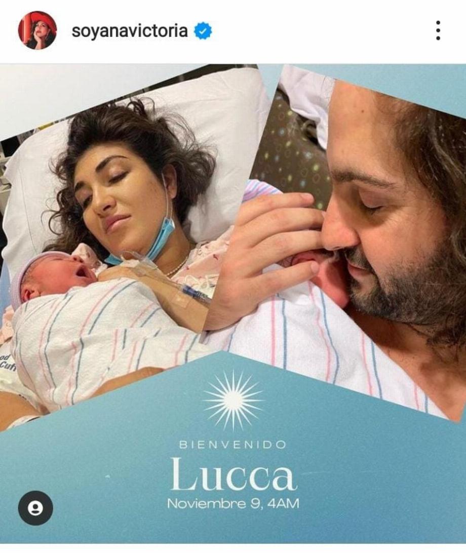 Lucca est née deux mois avant le départ de son grand-père. (Photo : IG @soyanavictoria)
