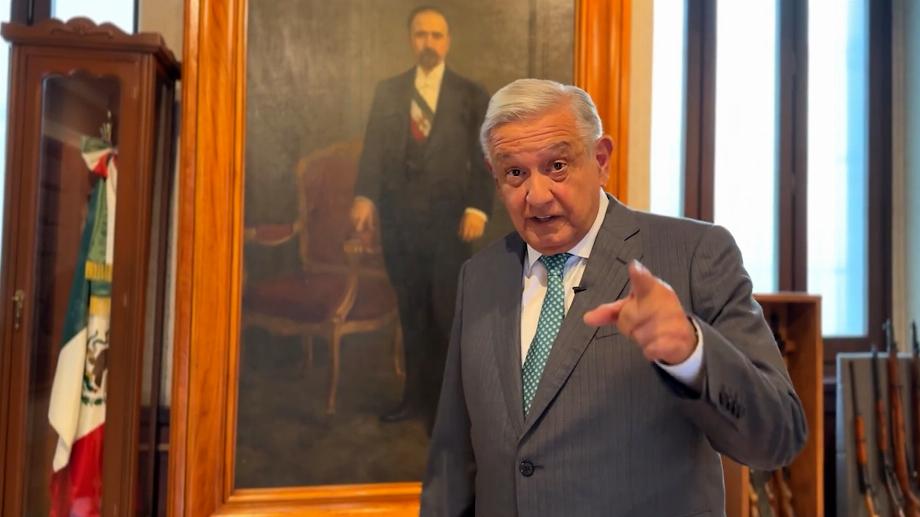 Le président López Obrador a publié mercredi dernier une vidéo dans laquelle il se dit en bonne santé. Photo : Capture d'écran