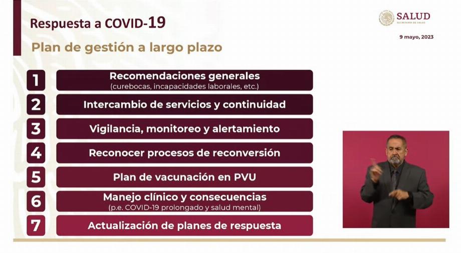 La SSa a présenté le plan à long terme de surveillance du COVID-19 en tant que maladie endémique. (Gouvernement du Mexique)
