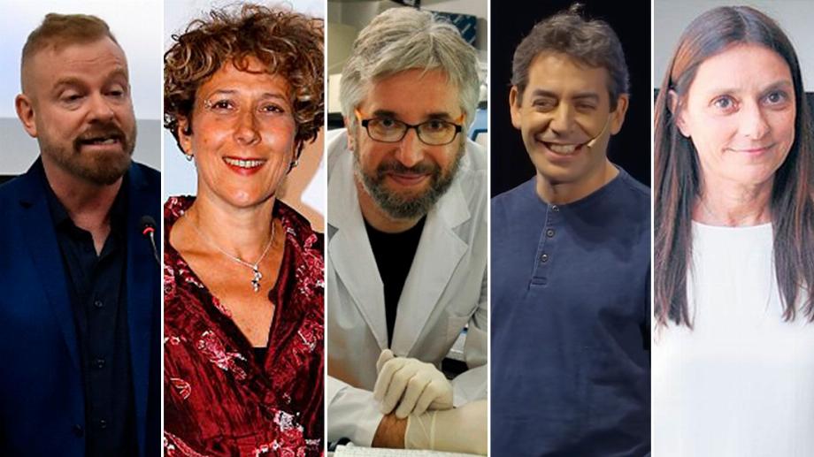 Gabriel Rabinovich, Andrea Gamarnik, Fernando Polack, Adrián Turjansky et Inés Camilloni sont parmi les scientifiques les plus importants du pays et ont une relation directe avec le Conicet