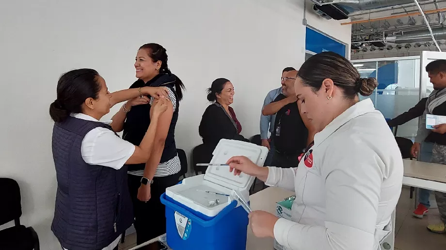Personnel de santé de l'État de Guanajuato lors d'une campagne de vaccination (Photo : X/SaludGuanajuato)