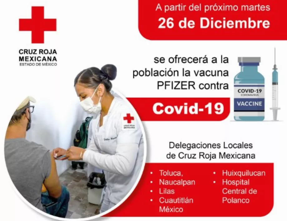 Annonce de la Croix-Rouge concernant les vaccins Covid-19. (Capture X : cruzrojaem)